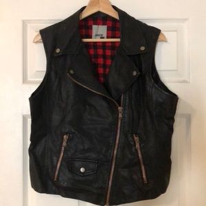 Levi’s Faux Leather Moto Vest